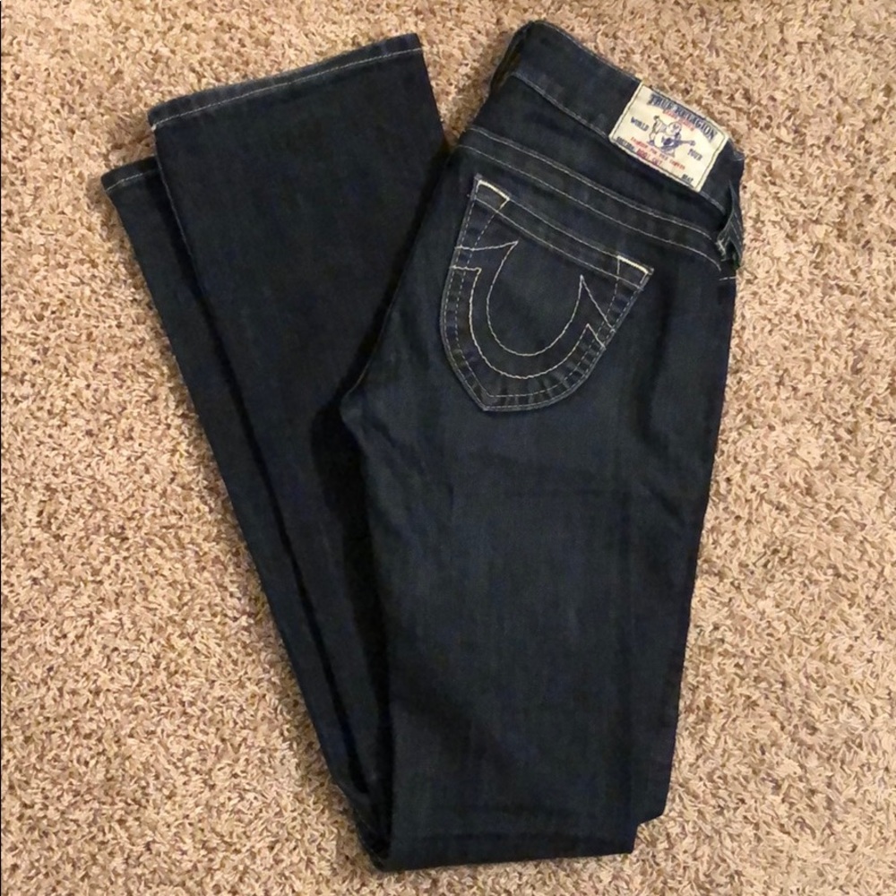 True Religion Dark Wash Bootcut Jean